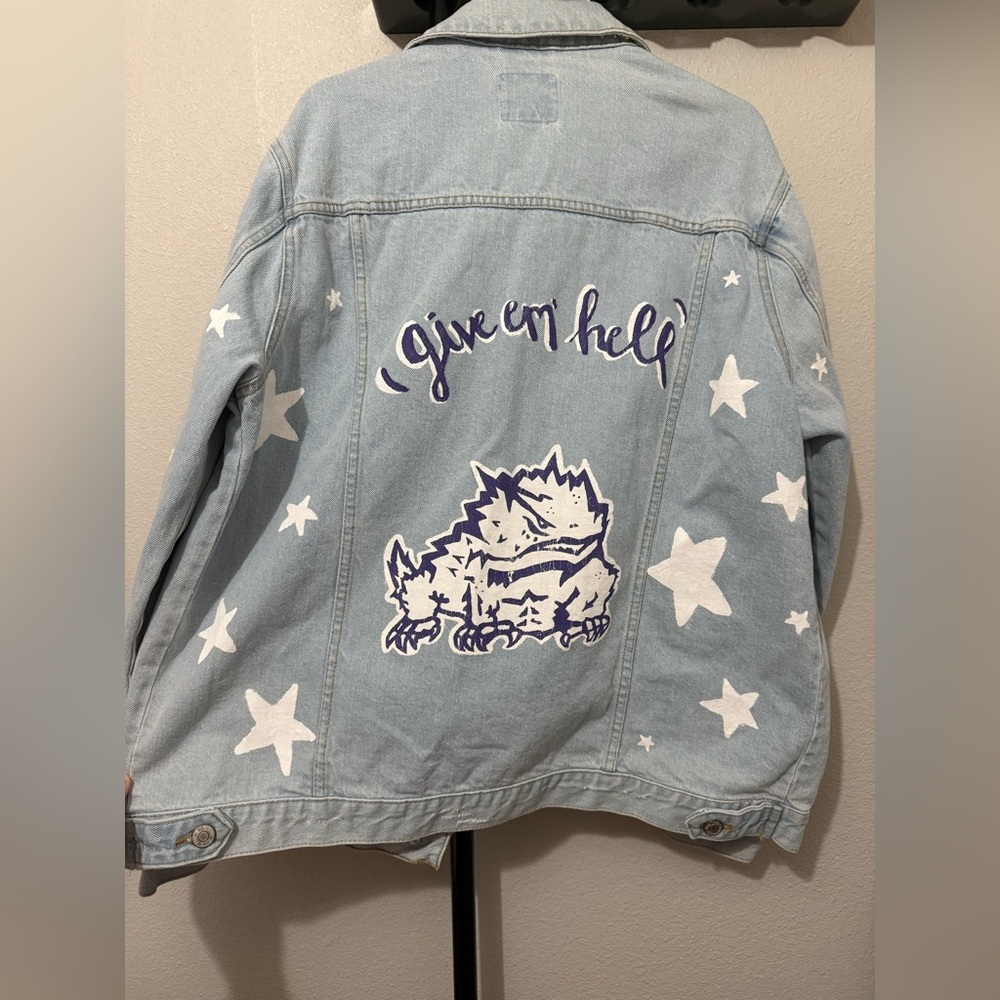 Texas Christian University Jean jacket size L